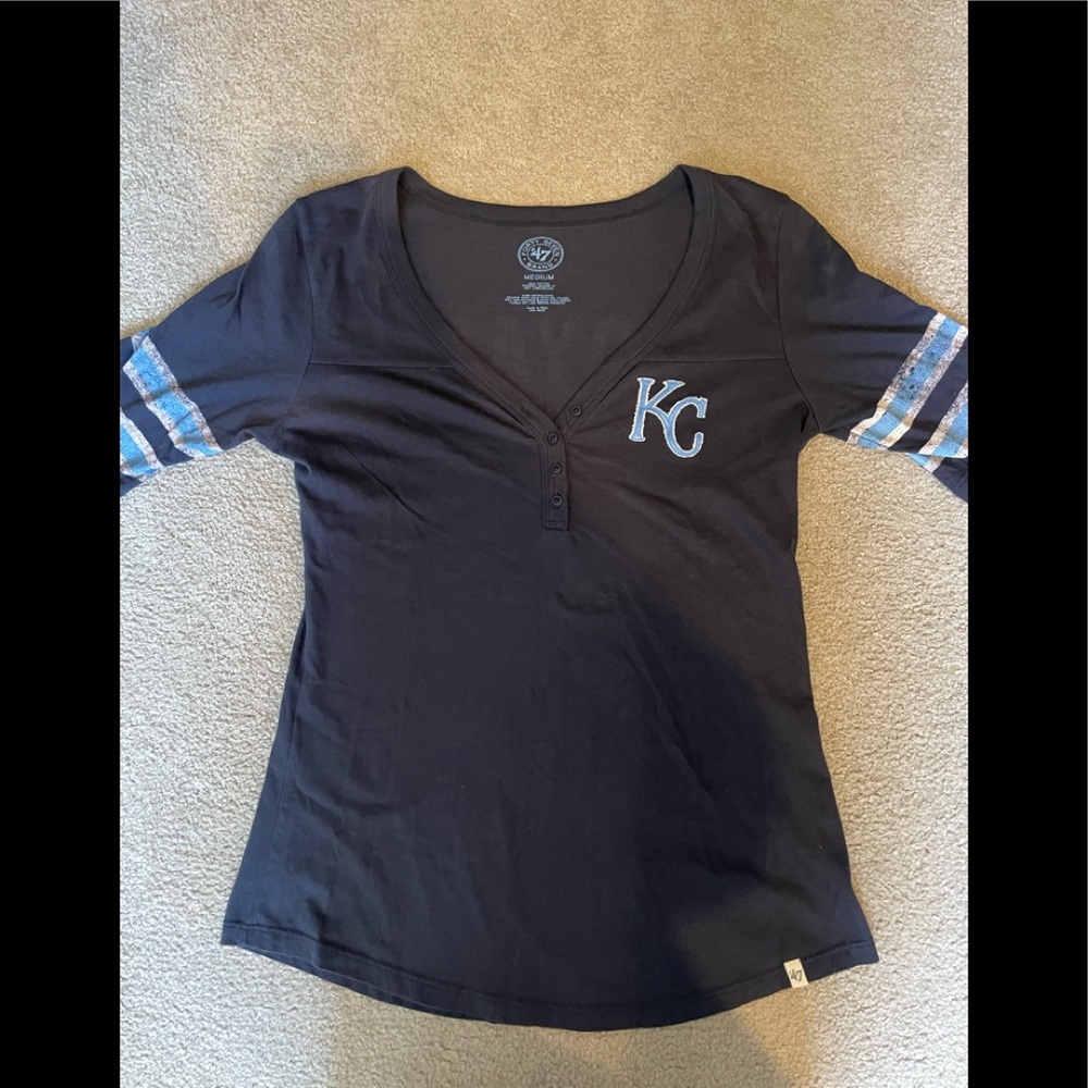 KC - Kansas City Royals genuine 100% cotton t-shirt by 47 Brand